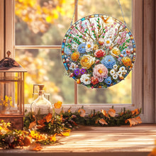 Load image into Gallery viewer, Flowers 2D Flat DIY Diamond Painting Set Diamond Art Pendant Home Wall Decor