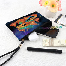 Load image into Gallery viewer, PU Partial Special Shaped Fire Dinosaur 5D DIY Diamond Painting Wallet Gifts