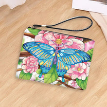 Load image into Gallery viewer, PU Partial Special Shaped Butterfly 5D DIY Diamond Painting Wallet Daily Purse