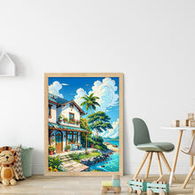 Load image into Gallery viewer, Huancan - Seaside Villa - 40*55CM 14CT 2 Stamped Cross Stitch