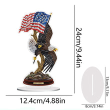 Load image into Gallery viewer, 2D Flat American Eagle DIY Diamond Painting Desktop Ornaments Kit for Home Decor