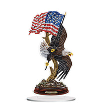 Load image into Gallery viewer, 2D Flat American Eagle DIY Diamond Painting Desktop Ornaments Kit for Home Decor