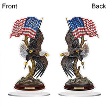 Load image into Gallery viewer, 2D Flat American Eagle DIY Diamond Painting Desktop Ornaments Kit for Home Decor