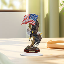 Load image into Gallery viewer, 2D Flat American Eagle DIY Diamond Painting Desktop Ornaments Kit for Home Decor