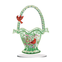 Load image into Gallery viewer, 2D Flat Cardinals Basket DIY Diamond Painting Desktop Ornaments Kit Home Decor
