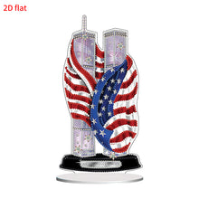 Load image into Gallery viewer, 2D Flat America Twin Tower DIY Diamond Painting Desktop Ornaments Kit Home Decor