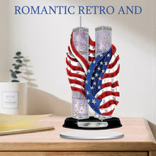 Load image into Gallery viewer, 2D Flat America Twin Tower DIY Diamond Painting Desktop Ornaments Kit Home Decor