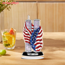 Load image into Gallery viewer, 2D Flat America Twin Tower DIY Diamond Painting Desktop Ornaments Kit Home Decor