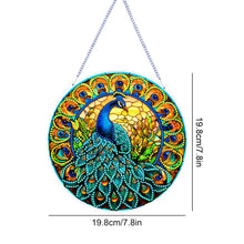 Load image into Gallery viewer, Double Sided Special Shaped Peacock 5D DIY Diamond Art Pendant Home Decoration