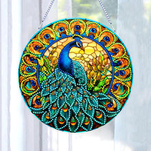Load image into Gallery viewer, Double Sided Special Shaped Peacock 5D DIY Diamond Art Pendant Home Decoration