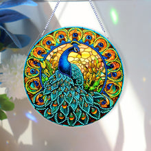 Load image into Gallery viewer, Double Sided Special Shaped Peacock 5D DIY Diamond Art Pendant Home Decoration