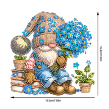 Load image into Gallery viewer, Acrylic Forget-Me-Not Gnome Desktop Diamond Art Kits Bedroom Table Decoration