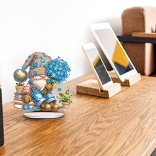 Load image into Gallery viewer, Acrylic Forget-Me-Not Gnome Desktop Diamond Art Kits Bedroom Table Decoration