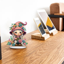 Load image into Gallery viewer, Double Side Special Shaped Cute Girl Diamond Painting Desktop Ornaments Kit