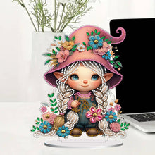 Load image into Gallery viewer, Double Side Special Shaped Cute Girl Diamond Painting Desktop Ornaments Kit