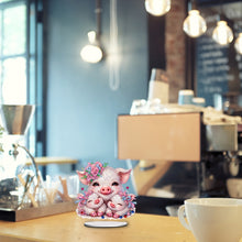 Load image into Gallery viewer, Double Side Special Shaped Cartoon Pig Diamond Painting Desktop Decorations