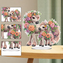 Load image into Gallery viewer, Acrylic Special Shaped Needle Horse 5D DIY Diamond Art Tabletop Decorations
