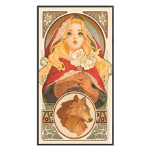 Load image into Gallery viewer, Yishu - Little Red Riding Hood Cards - 40*70CM 11CT 3 Stamped Cross Stitch
