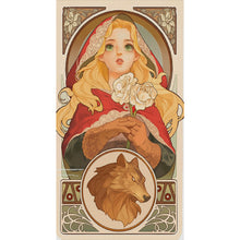Load image into Gallery viewer, Yishu - Little Red Riding Hood Cards - 40*70CM 11CT 3 Stamped Cross Stitch
