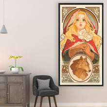 Load image into Gallery viewer, Yishu - Little Red Riding Hood Cards - 40*70CM 11CT 3 Stamped Cross Stitch