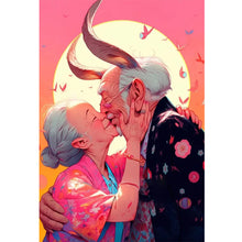 Load image into Gallery viewer, Huancan - Pink Bubbles At Sunset - 40*60CM 11CT 3 Stamped Cross Stitch