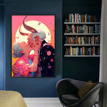 Load image into Gallery viewer, Huancan - Pink Bubbles At Sunset - 40*60CM 11CT 3 Stamped Cross Stitch