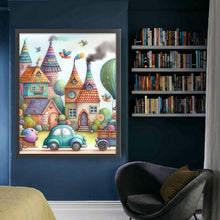 Load image into Gallery viewer, Huancan - Colorful Town - 50*60CM 11CT 3 Stamped Cross Stitch