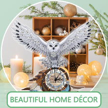 Load image into Gallery viewer, Acrylic Special Shaped White Owl 5D Diamond Painting Clock DIY Art Craft