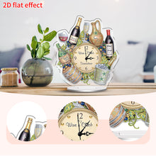 Load image into Gallery viewer, Acrylic Special Shaped Ice Bucket Wine 5D Diamond Painting Clock Art Craft