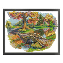 Load image into Gallery viewer, Joy Sunday - Autumn Scenery - 36*30CM 14CT 2 Stamped Cross Stitch