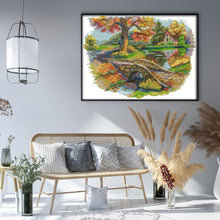 Load image into Gallery viewer, Joy Sunday - Autumn Scenery - 36*30CM 14CT 2 Stamped Cross Stitch