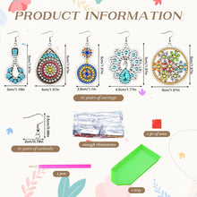 Load image into Gallery viewer, 10 Pairs Diamond Painting Earrings Boho Diamond Art Earring Making Kit for Adult