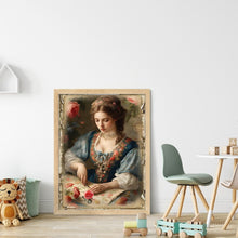 Load image into Gallery viewer, Yishu - Sewing Woman - 40*55CM 11CT 3 Stamped Cross Stitch