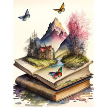 Load image into Gallery viewer, Yishu - Fantasy Scenery In A Book - 40*55CM 11CT 3 Stamped Cross Stitch