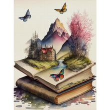 Load image into Gallery viewer, Yishu - Fantasy Scenery In A Book - 40*55CM 11CT 3 Stamped Cross Stitch