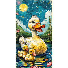 Load image into Gallery viewer, Yishu - Little Yellow Duck - 40*75CM 11CT 3 Stamped Cross Stitch