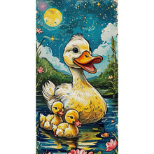 Load image into Gallery viewer, Yishu - Little Yellow Duck - 40*75CM 11CT 3 Stamped Cross Stitch