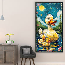 Load image into Gallery viewer, Yishu - Little Yellow Duck - 40*75CM 11CT 3 Stamped Cross Stitch