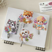 Load image into Gallery viewer, 6Pcs 2D/Flat DIY Flower Puppy Diamond Painting Hooks Diamond Art Painting Hook
