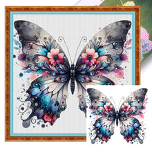 Load image into Gallery viewer, Huancan - Colorful Butterflies - 45*45CM 11CT 3 Stamped Cross Stitch