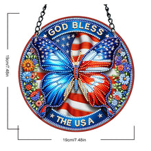 Load image into Gallery viewer, Butterfly 2D Flat DIY Diamond Art Suncatcher Diamond Art Pendant Home Decor