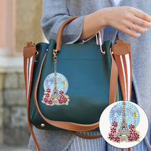 Load image into Gallery viewer, 6Pcs DIY Eiffel Tower Special Shape 5D Diamond Art Keychain for Birthday