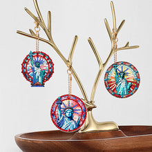 Load image into Gallery viewer, 6Pcs DIY Statue Of Liberty Special Shape 5D Diamond Art Keychain for Birthday