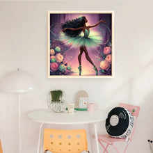 Load image into Gallery viewer, Yishu - Dark-Skinned Ballerina - 50*50CM 11CT 3 Stamped Cross Stitch