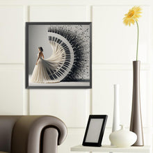 Load image into Gallery viewer, Piano Girl 40*40CM(Canvas) Full Round Drill Diamond Painting