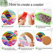 Load image into Gallery viewer, 6Pcs Diamond Painting Coasters Balloon DIY Diamond Crafts Projects for Beginners
