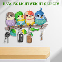 Load image into Gallery viewer, Birds Wood 2D/Flat DIY Diamond Painting Art Hooks No Hole Punching Wall Decor