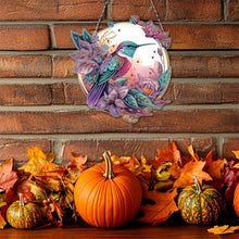 Load image into Gallery viewer, 2D Flat DIY Hummingbird Diamond Art Pendant Window Hanging Art for Home Decor