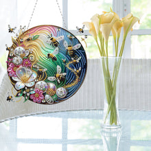 Load image into Gallery viewer, 2D Flat DIY Bee Diamond Art Pendant Window Hanging Art for Home Decor