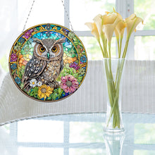 Load image into Gallery viewer, 2D Flat DIY Owl Diamond Art Pendant Window Hanging Art for Home Decor